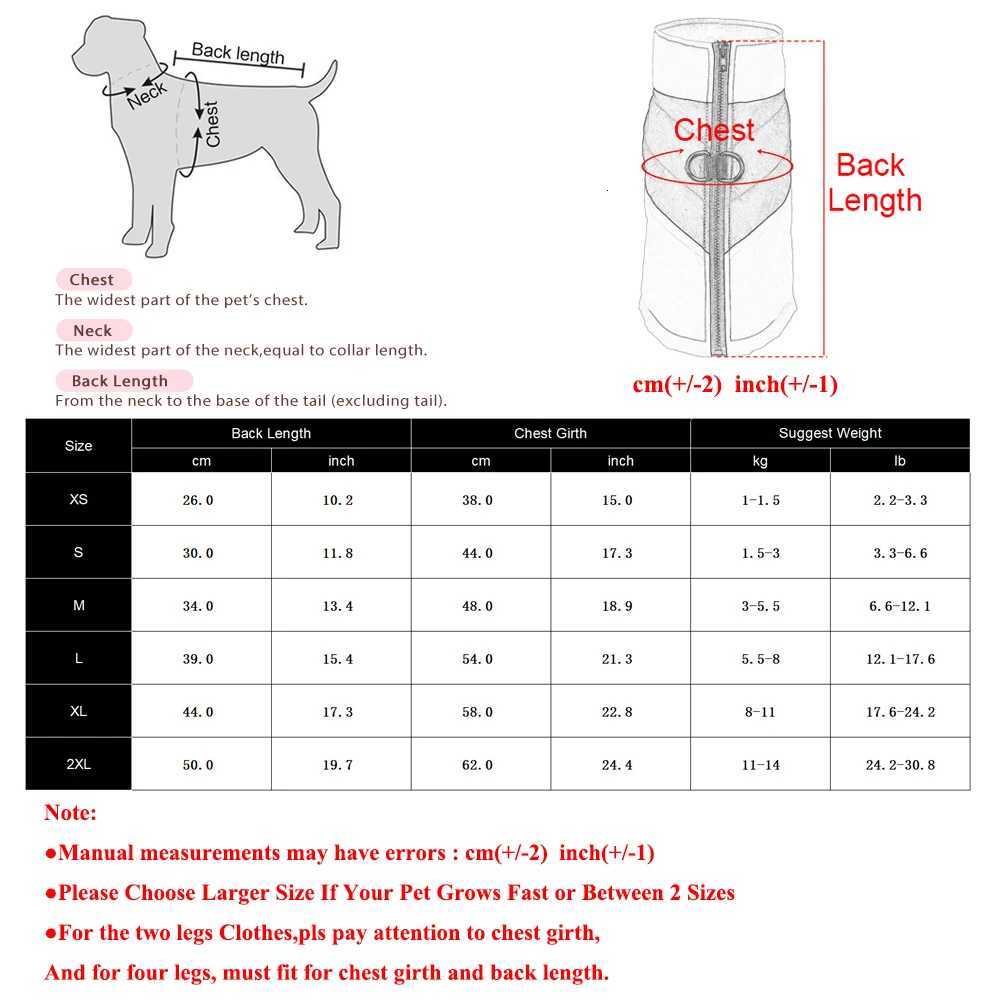 Waterproof Pet Dog Coat For Small Medium Dogs Cats Warm Winter Puppy Jacket Windproof Outfits With Dring French Bulldog CostumeW251017