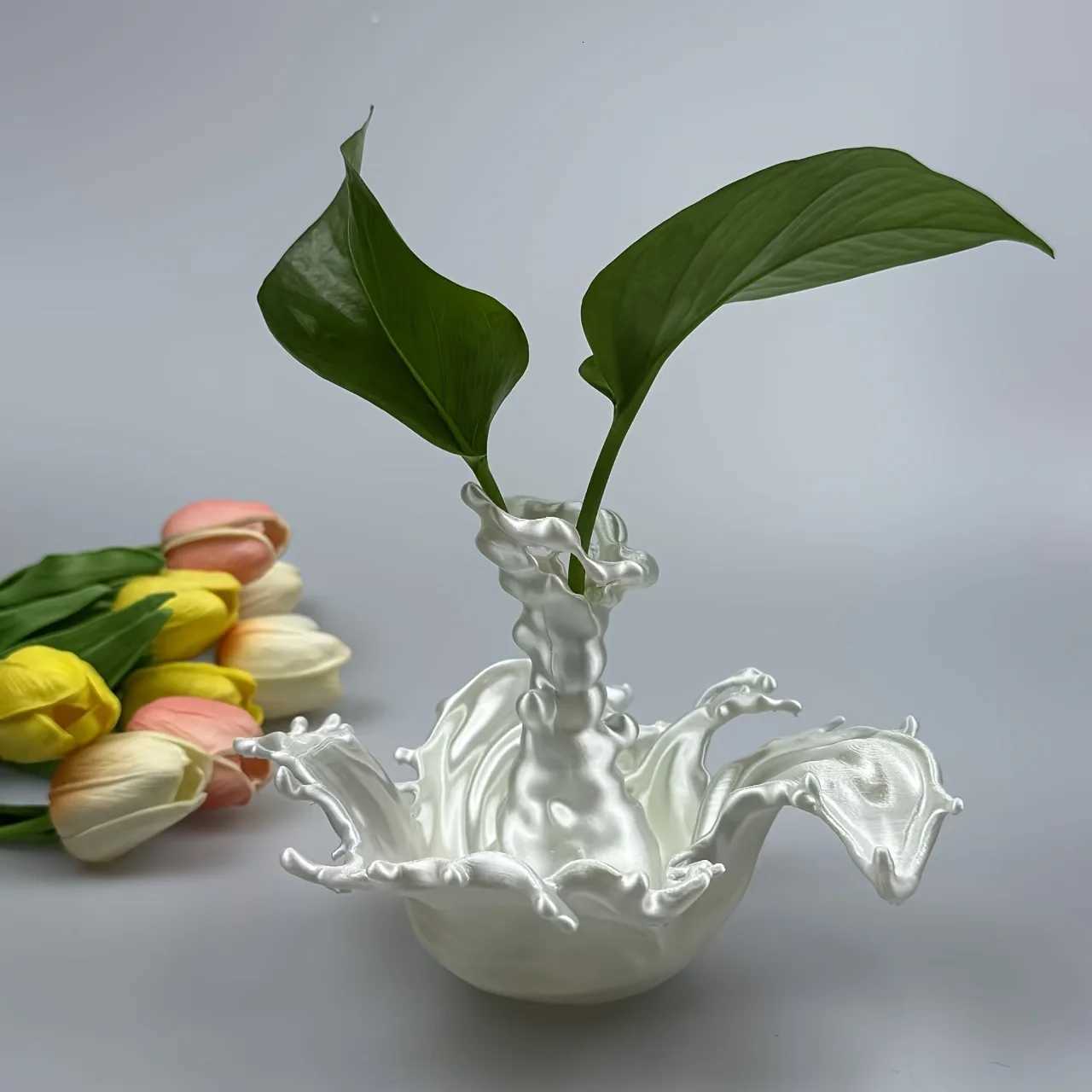 3D Printing Water Splash Vase Water Splash Pen Holder Creative Furniture Vase Decoration Girl Gift C251017