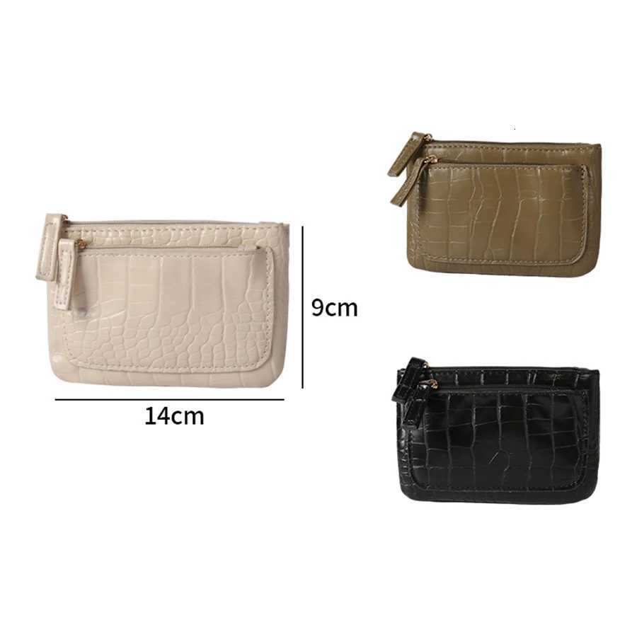 Mini Credit Card Wallet Id Card Holder Mens Small Wallet Thin Sleeve Zipper Short Coin WalletW251017