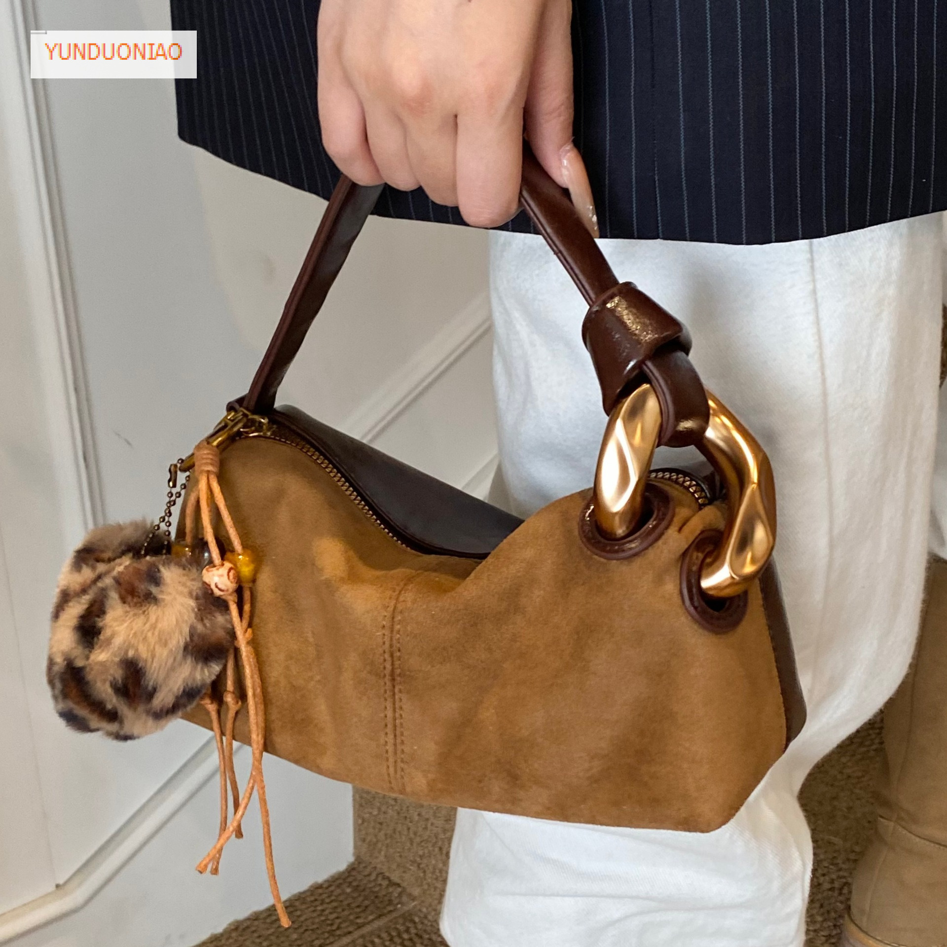 Autumn/Winter Retro Style Designer Bag Fashion Women's Shoulder Bag Luxury Handbag Fashion Trend Versatile Commuter Bag Women's Crossbody Ba