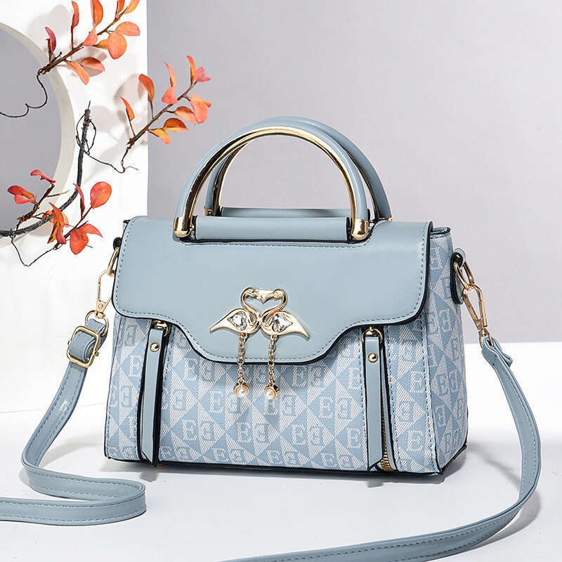 New Women's Fashionable and Stylish Handbag Light Luxury Printed Shoulder Crossbody Three-dimensional Small Fragrance Style Ladies Bag
