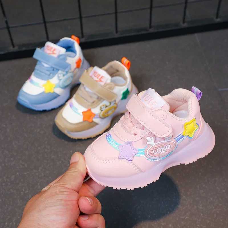 2025 New Arrival Boys Girls Kids Light Up Sneakers Waterproof Leather Sports Shoes Children Running ShoesT251017