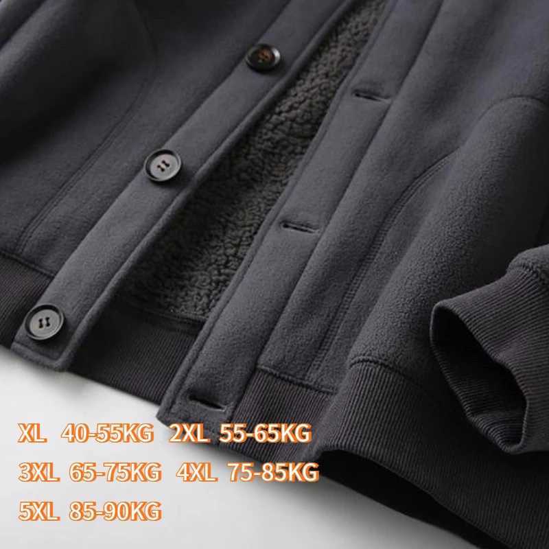 Mens Polar Fleece Coat Lambswool Baseball Collar Button Thermal Sweatshirts Bomber Jacket Windproof Outdoor Comfortable Jackets J251017