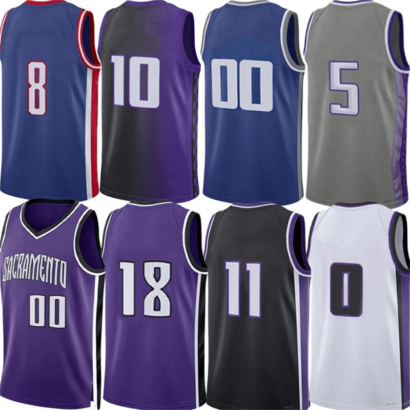 King City Basketball Jerseys DeMar DeRozann Russell Westbrook Zach LaVinee Domantas Sabonis Malik Monk Dennis Schroder Devin Carter Keegan Murray Ellis Jersey