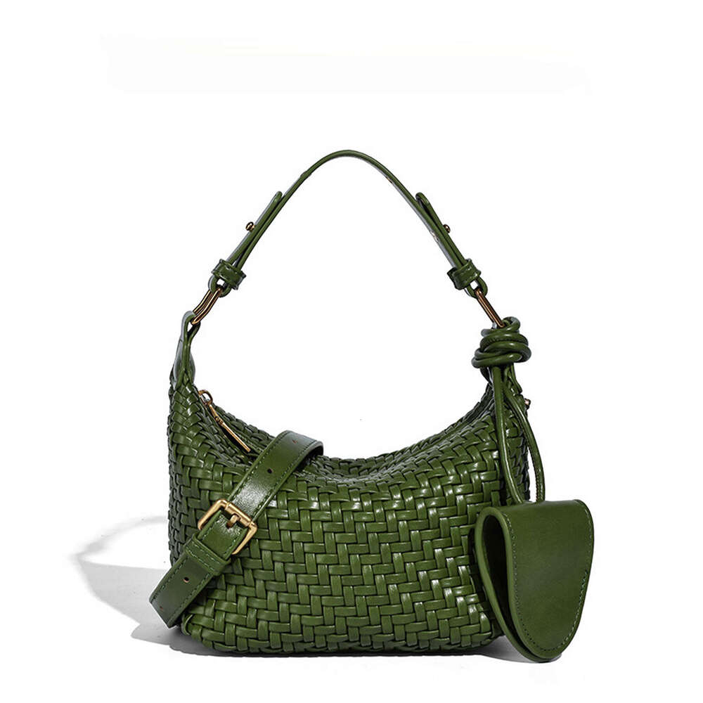 2025 New High-end Hand-woven Lunch Box Fashionable Single Shoulder Crossbody Handheld Bento Bag