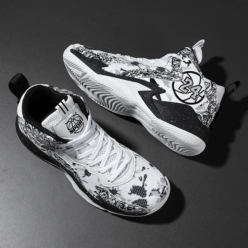 Basketball Shoes Fashion Sneakers Men Student Anti-slip Wear-resistant Breathable Mesh Sports Shoes