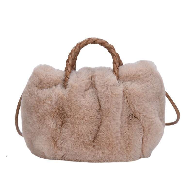 2025 Plush Soft Cloud Women's Versatile High-Quality Handbag Drawstring Shoulder Bag for Women