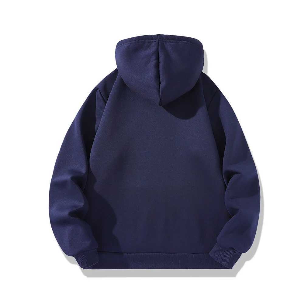 Mens Winter Warm Hoodies Sports Thick Sweatshirts Windproof Thermal Casual Solid Color Loose Long Sleeve Pullover Streetwear Z251017