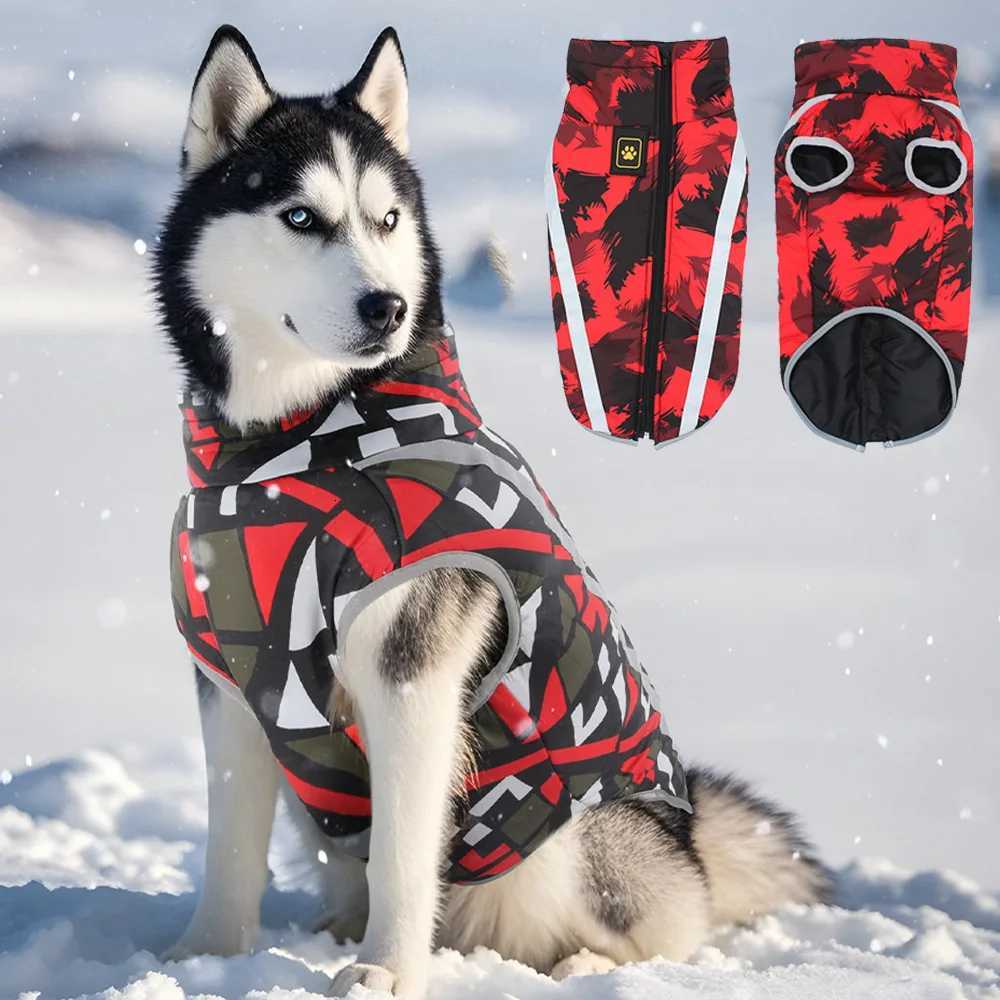 Waterproof Big Dog Coat Jacket for Medium Large Dogs Winter Warm Pet Clothes Golden Retriever Pitbull Clothing ropa para perroW251017