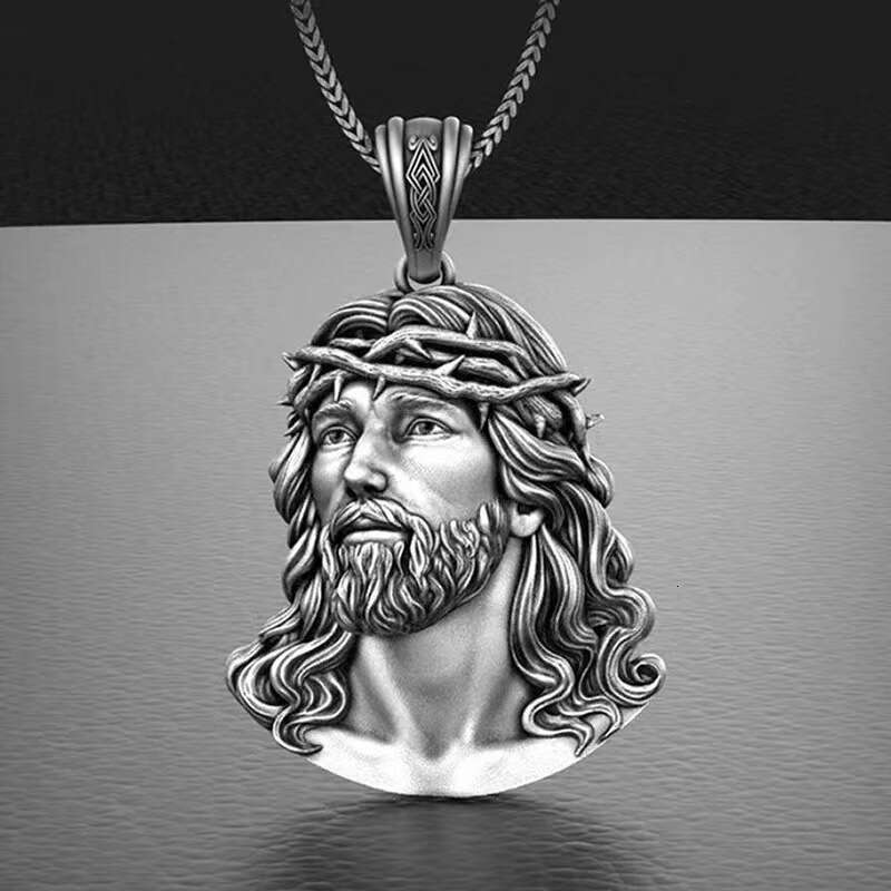 Religious Jesus Hip Hop Jewelry Pendant Fashion Gift Necklace