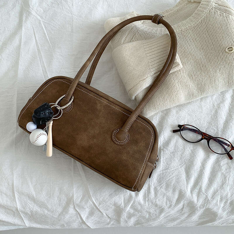 Suede Classic Baguette For Women Autumn New Simple Fashion High-End Matte Shoulder Bag B5