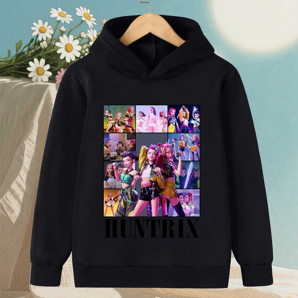 KPop Devil Hunter Korean Wave Girls Clothes Boys Hoodies Warm Kids Trendy Fashionable and Casual Autumn and Winter Sweaters C251017