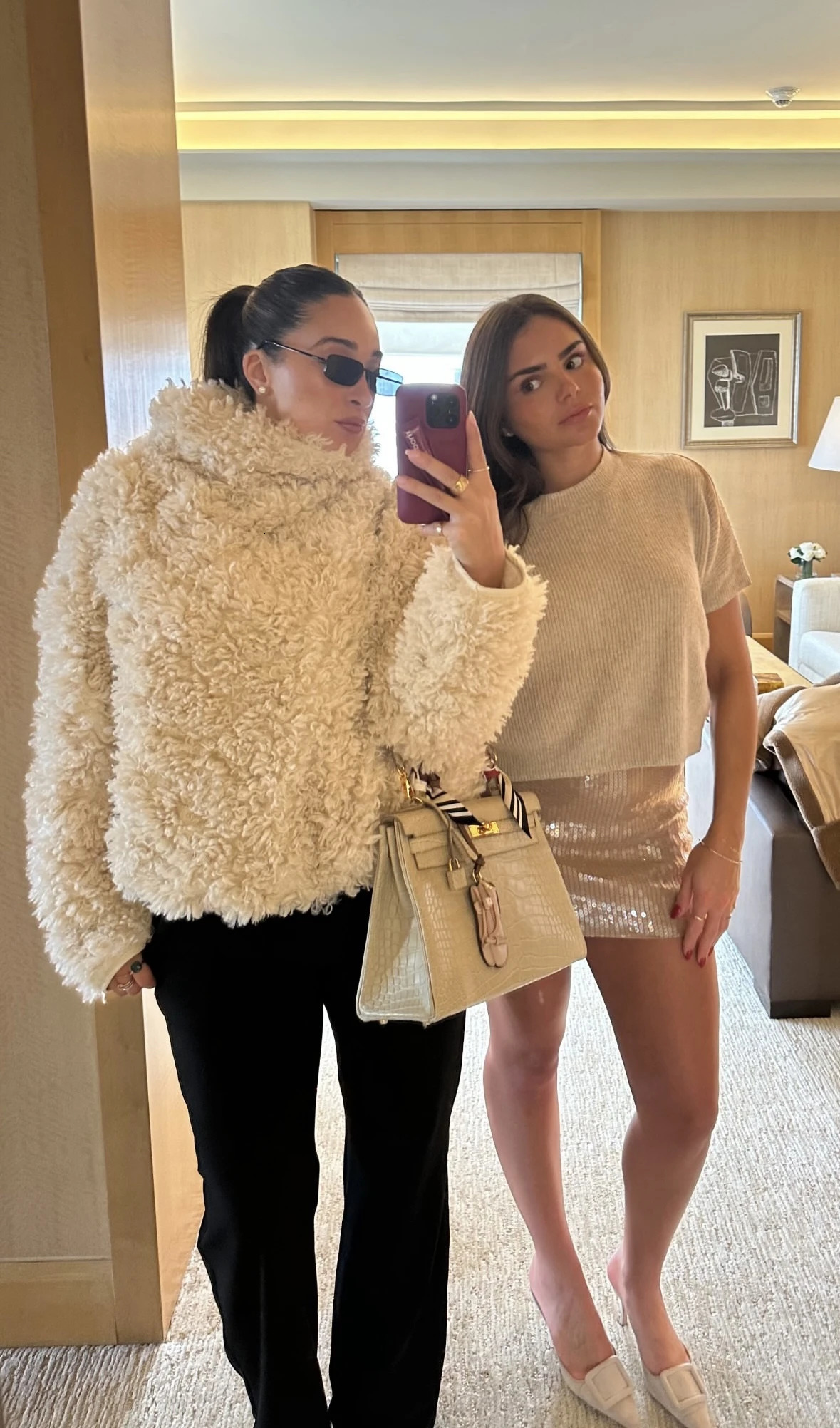 Khy Lamb Fur Hooded Jaet ort Plu Coat Ecofriendly Faion Commute Sle Long Sve round Ne Asymmetric 251011