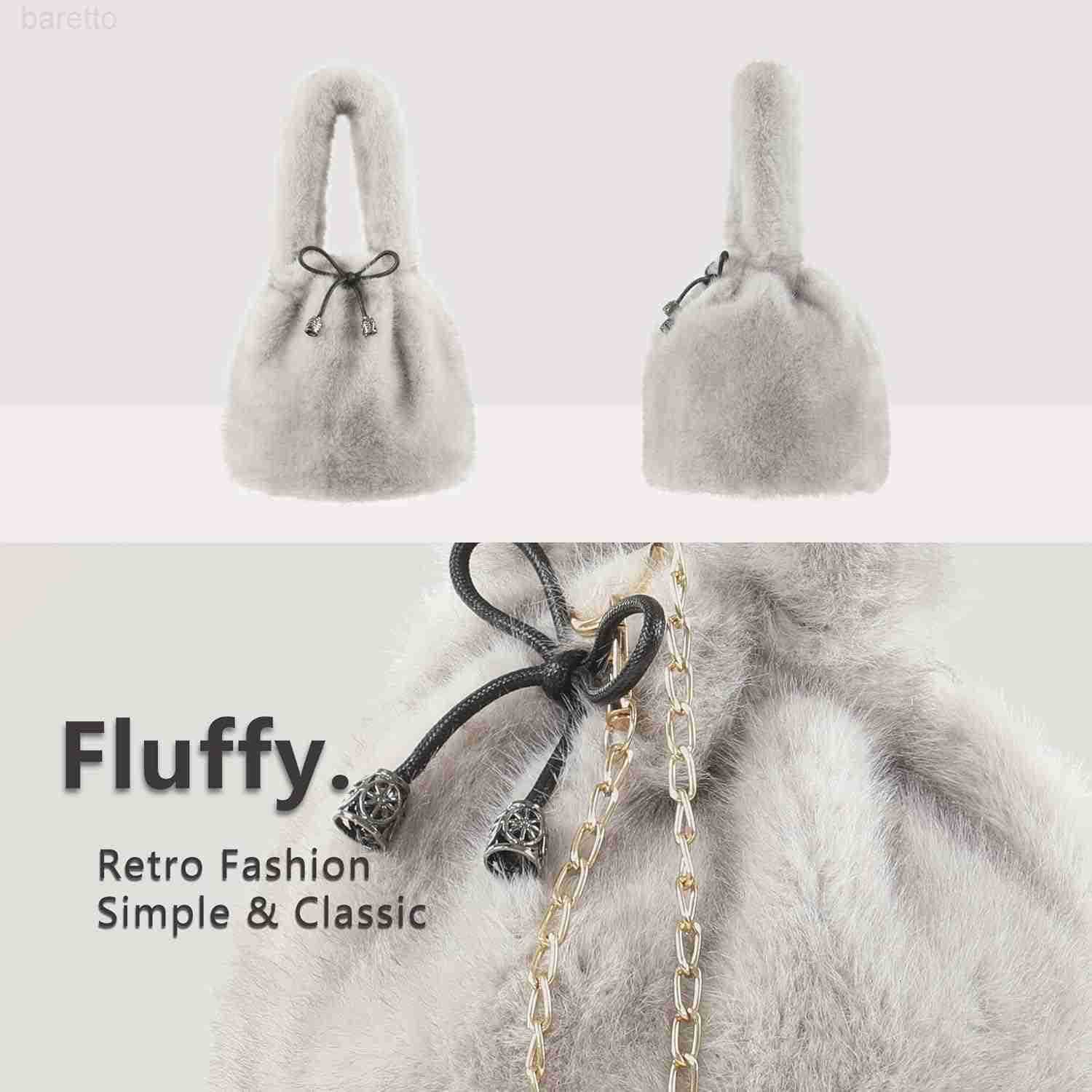 Fur Story Tote Bag Faux Fur Purses for Women Plush Handbag Fuzzy Shoulder Bag Big Capacity Black Purse for womens Girls Z251017