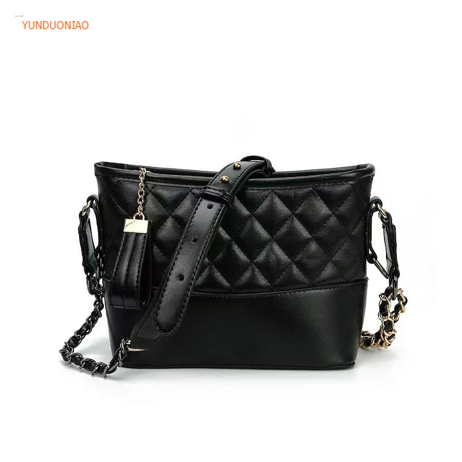 2025 Luxury handbag chain bag autumn and winter new designer bag new fashion black women's crossbody bag plaid women's shoulder bag