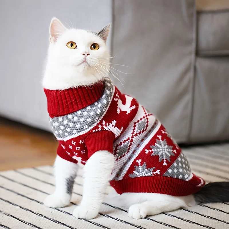 Christmas Style Pet Sweater for Dogs And Cats New Knitted Wool Sweater for Bichon And CorgiW251017