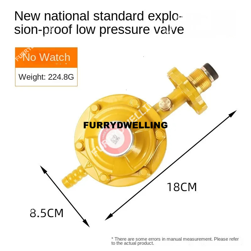 Wholesale Propane Gas Regulator With/No Dwe74 Manometer Level Gauge For BBQ Cookers Caravan Plumber Pressure Reducing Vae Table