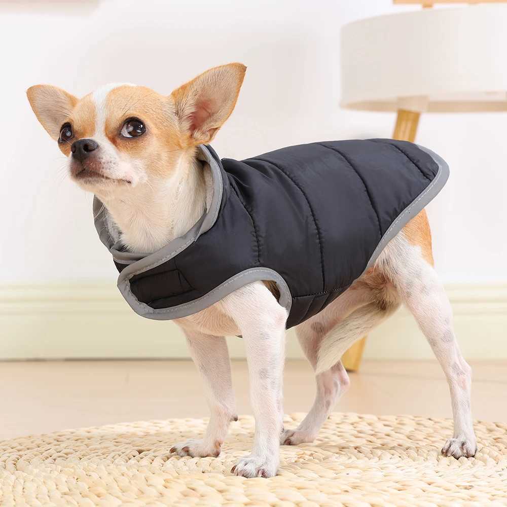 Winter Pet Dog Clothes For Small Medium Dogs Cat Reflective Dog Jacket Coat Warm Fleece Puppy Clothing Chihuahua Bulldog OutfitsW251017