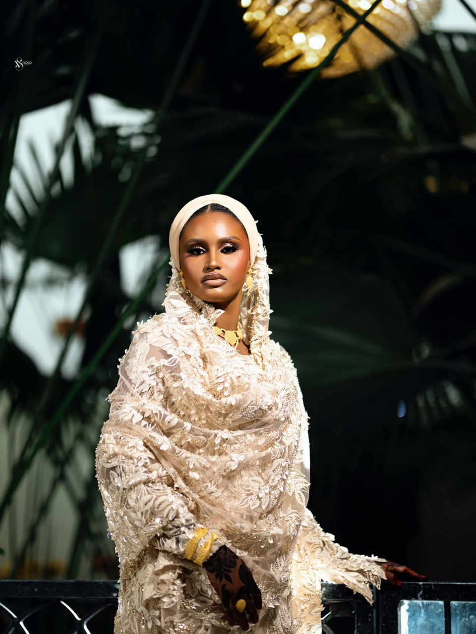 Arabic Style Wedding Dress High-Neck Bridal Gowns With Headscarf Dress Appliques 3D-Lace Vestina De Novia Plus Size Customized H252569