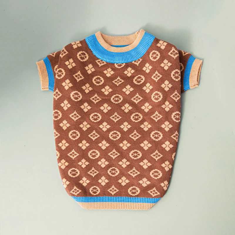 Spring Autumn Fashion Luxury Pets Sweaters Knit Designer Thick Warm Male Dog Clothing Maltese Small Medium Dogs Clothes Female111 D251017