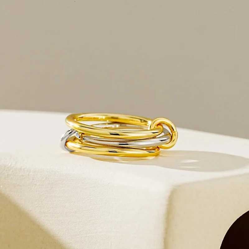 Multiple Layers Strand Loop Indext Finger Rings for Women Leadnickle Free Stainless Steel Gold Plated Ring 2025 Charm Jewelry Z251017