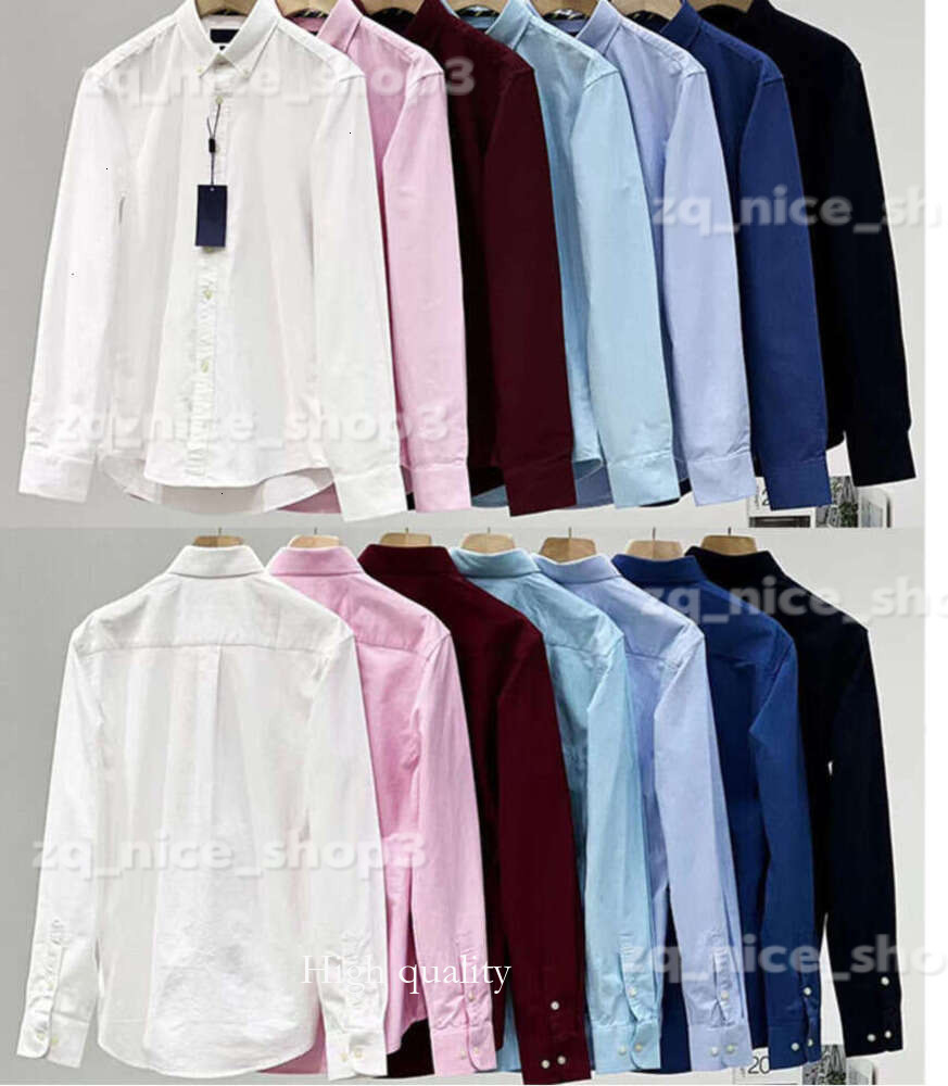 2025 Designer T-Shirts Kleid Big Horse Stickerei Geschaftskleidung Langarm Slim Revers High quality shipping cotton shirt 1b eb