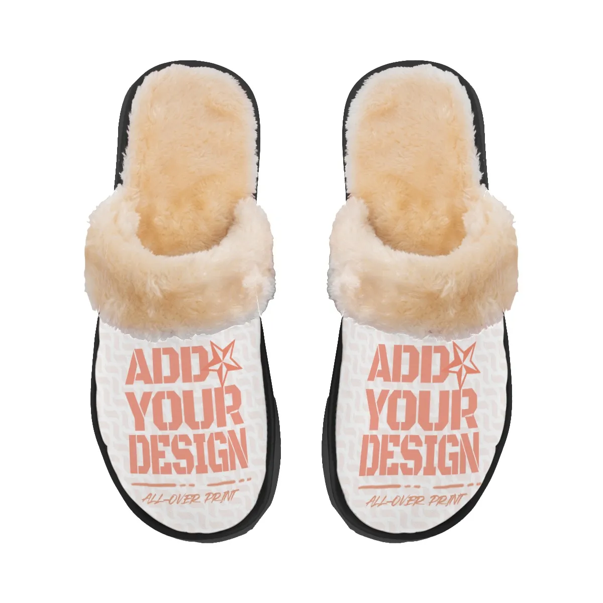 DHgatepod Men's Plush Slippers - Cozy Non-Slip Indoor House Shoes for Fall & Winter