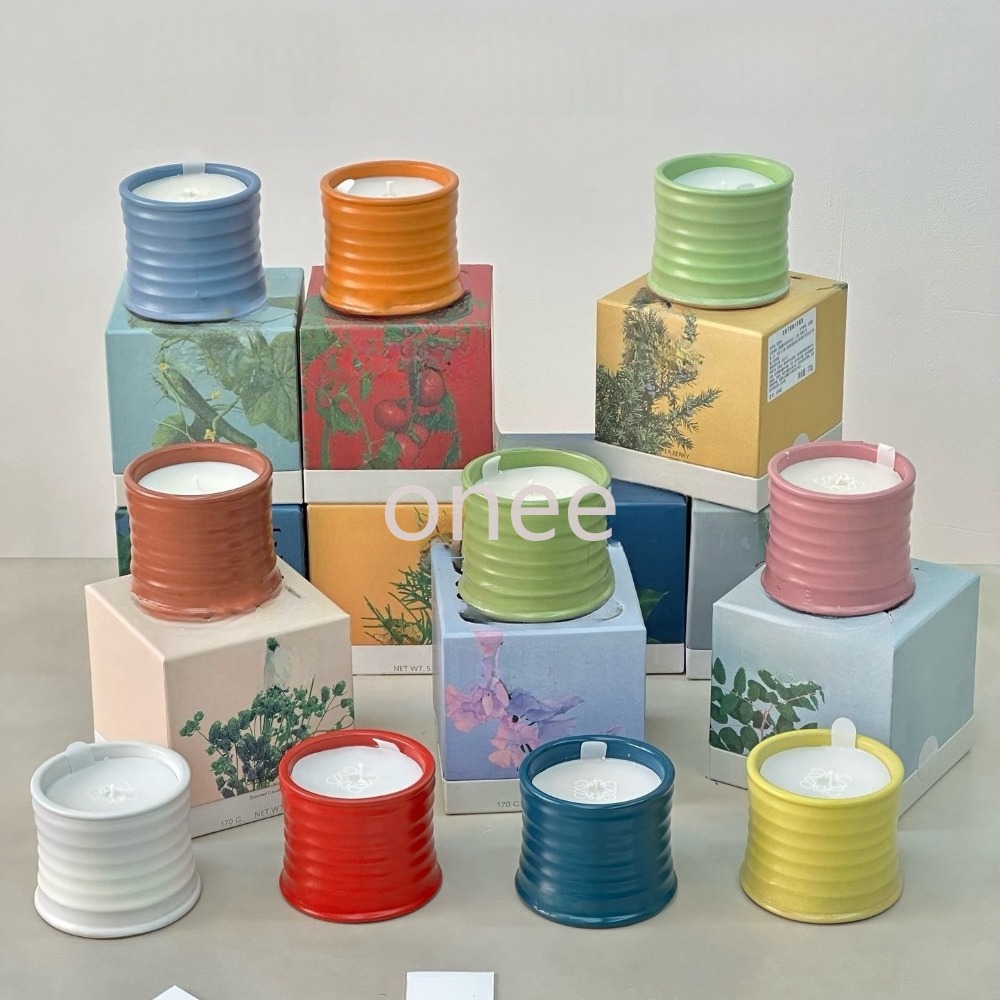 Spain Scented Candles Pottery Jar Top Quality Fragrance Candle ivy Aromatherapy Gift Box Home Decoration Christmas Gift