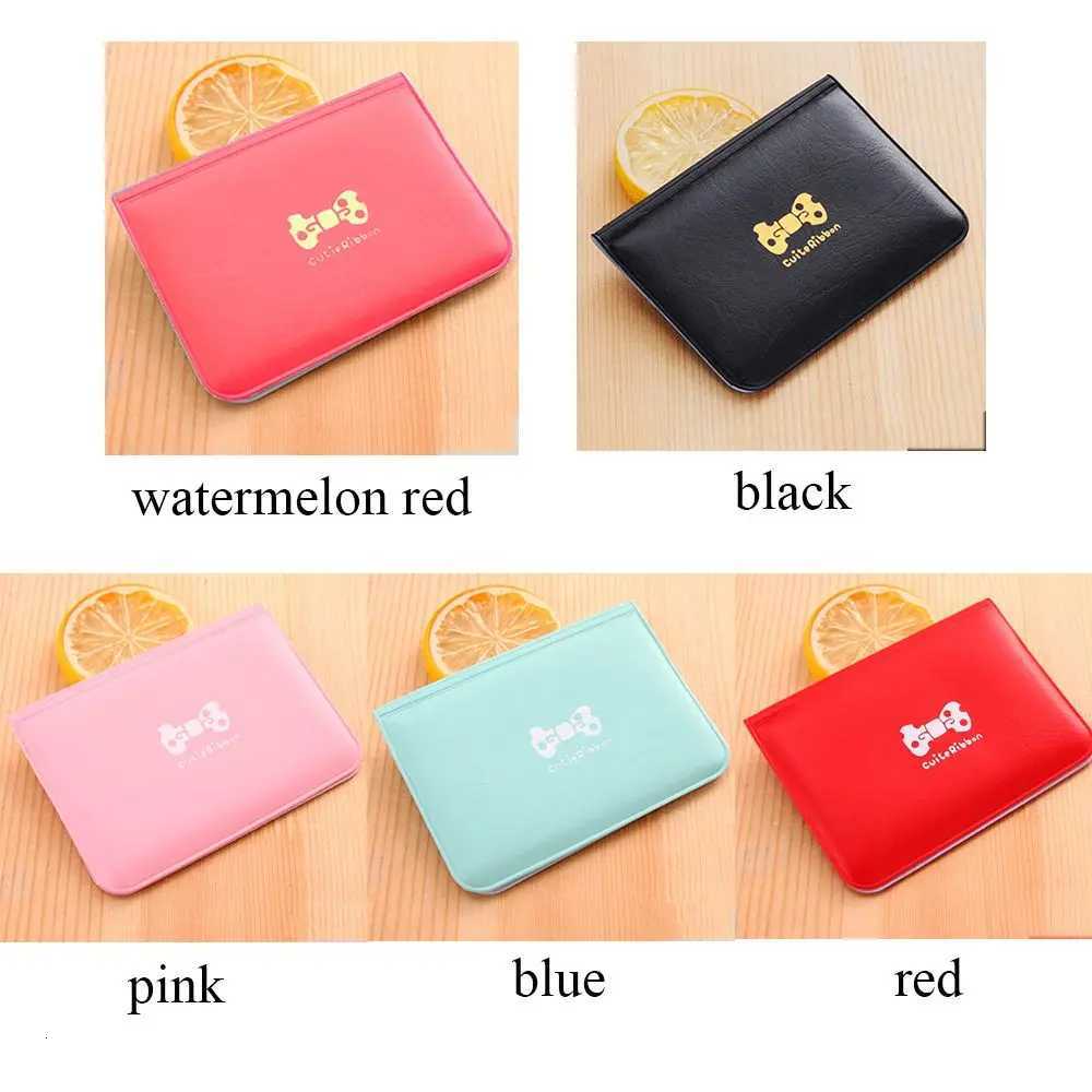 PVC Ladies Card Holder 12 Card Bit Card Cover with Bowknot Portable Card Bag ID Holders Storage AccessoriesW251017