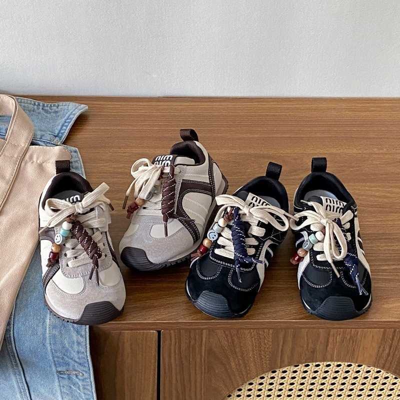 Childrens Shoes Forrest Gump Shoes 2025 Autumn Winter New Korean Fashion Beaded Boys and Girls Sneakers Stylish Casual Shoes W251017