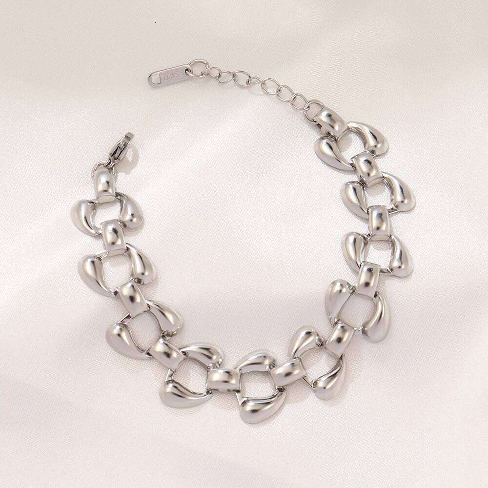 316L Stainless Steel Waterdrop Bracelet For Women Fashion Gold Color Chain Bracelets Jewelry