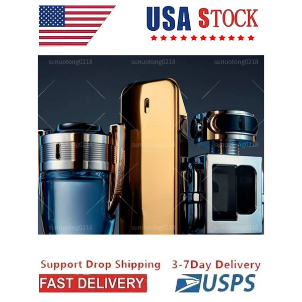 US 3-7days Top Man Cologne Parfum pour XS Parfum Femme Invictus Victory Million Fame EDP 4 * 30 ml 4pcs Coffret cadeau Eau de Toilette Déodorant