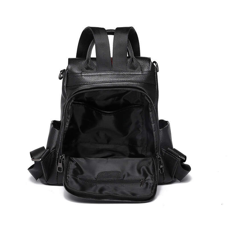 Luxury Bag Women's Genuine New Designer Versatile Soft Leather Fashion S Bag Large Capacity Travel Backpack