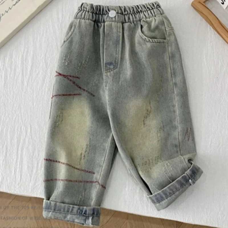 Boys Jean Pants Long Trousers Denim 2025 Graceful Spring Autumn Babys Kids Teenagers High Quality School Childrens ClothingT251017