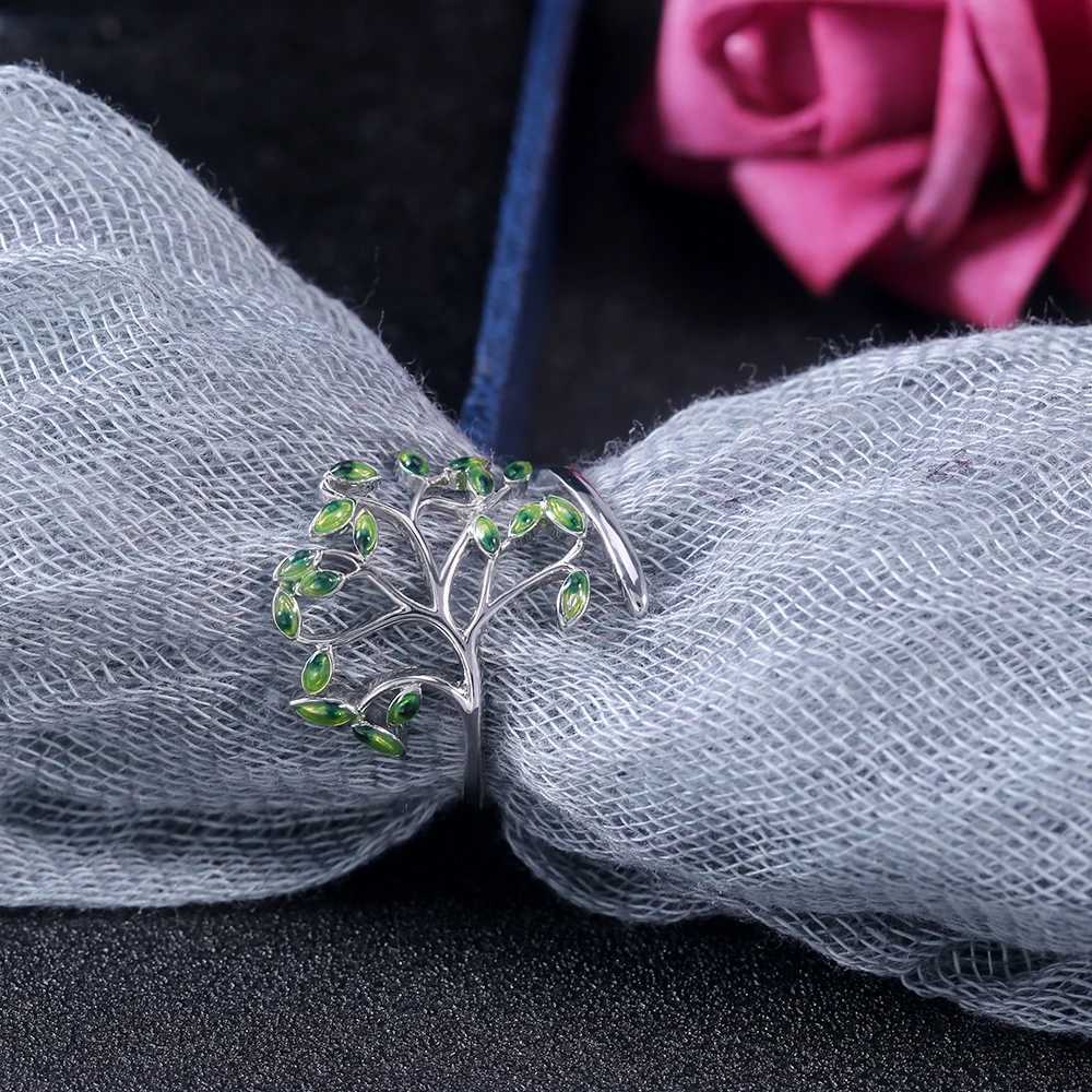Huitan Live Tree Shaped Cocktail Party Women Ring Fresh Stylish Birthday Pleased Gift For Women Fashion Adjustable Open RingsW251017