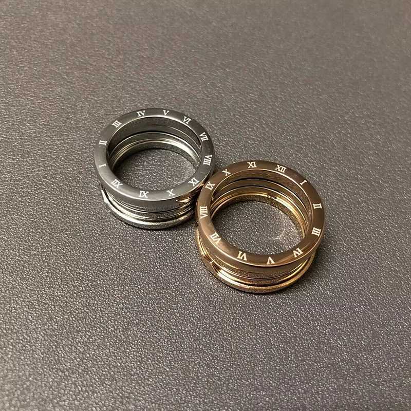 Fashion Spring Rings For Women Stainless Steel Couple Men Casual Finger Ring Designer Luxury Trendy Hip Hop Party Jewelry GiftW250910