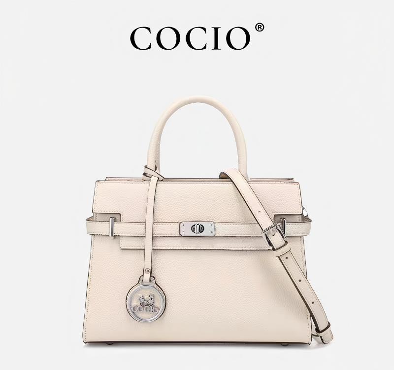 COCIO free shipping designer shoulder bag Genuine Leather classic women's fashionable square bag multifunctional handheld shoulder cross body bag