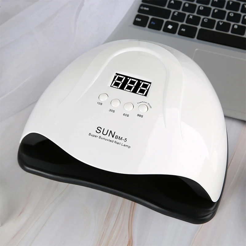 MAX UV 66 LEDs Nail Lamp for Manicure Gel Polish Drying Machine with Large LCD Touch 66LEDS Smart Nail Dryer 251014