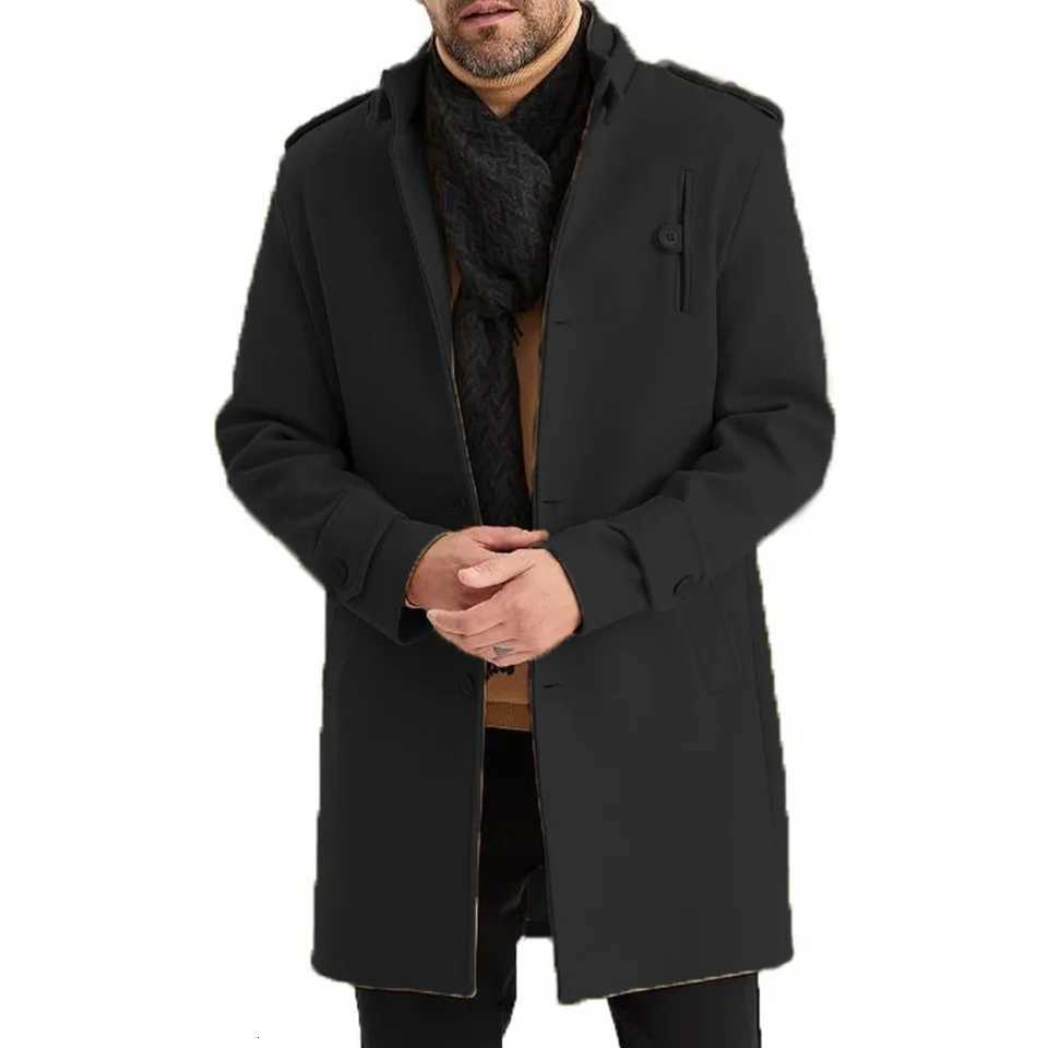 Autumn Winter Overcoat Suits Slim Fit Jacket Long Sleeve Jacket Brand New Condition Mens Apparel Regular Length Z250918