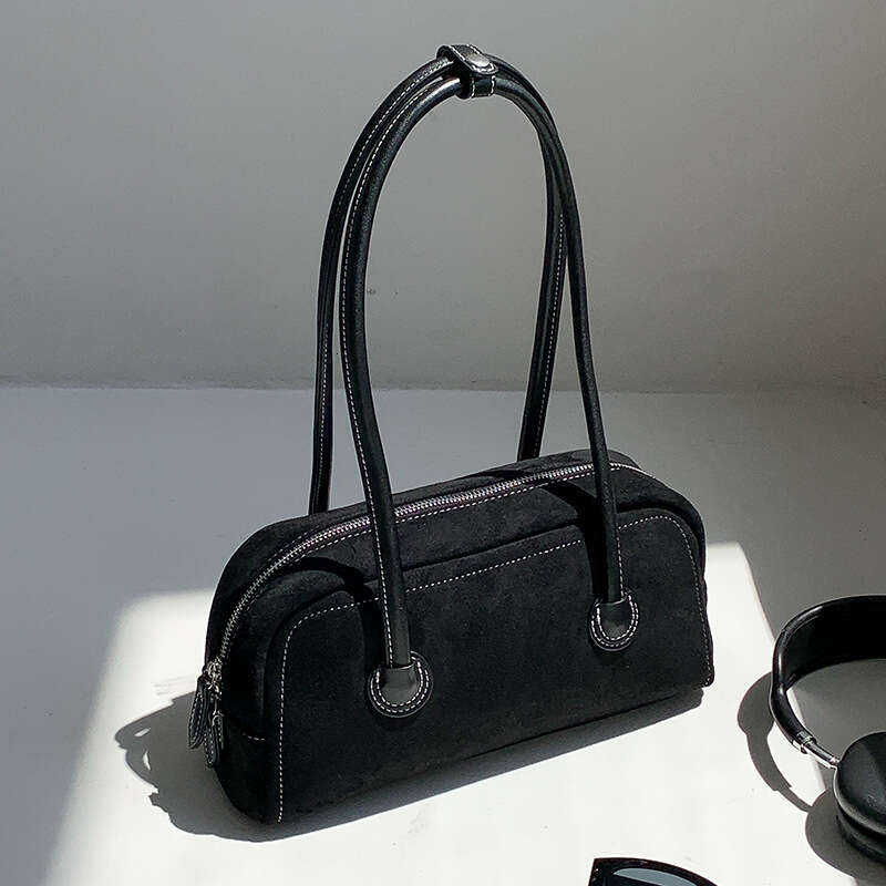 Fashion New Suede Niche High-End Baguette Large Capacity Versatile Shoulder Bag For Women B5