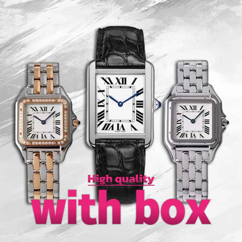 Designer Womens Watches Quartz Movement Woman Wristwatch Dias Leather Strap 22 27mm Stainless Steel Waterproof Ladies Wristwatches Gifts