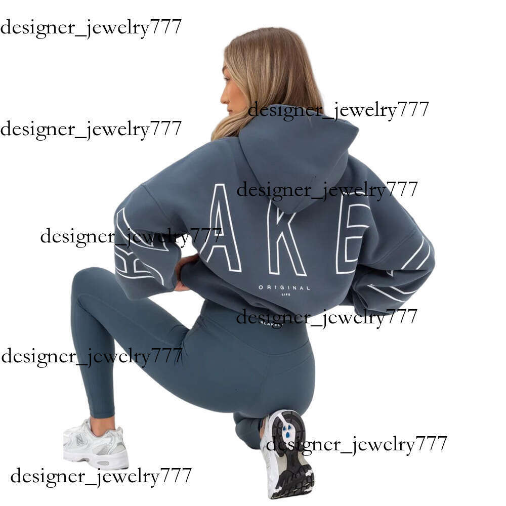 Blake Hoodie Blaklely Hoody Womens Leisure Sports Yoga Suit Set Oversized Letter Printed Long Sleeve Hood Sweatshirt Streetwear Woman Fashion Hoodies D87
