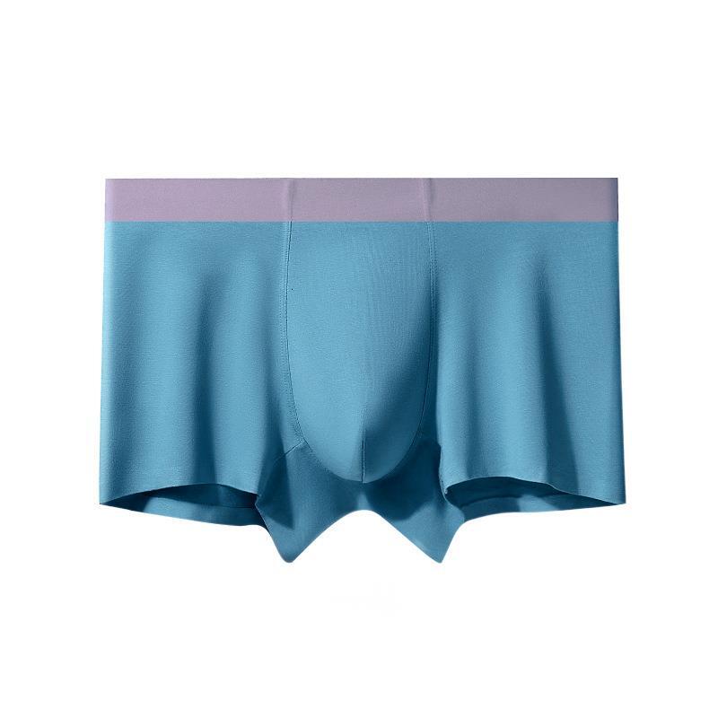 5 Pcs RC Seamless Boxer Modal Antibacterial Inner Mid-Waist Breathable Solid Color Plus Size Four-Corner Breathable Antibacterial