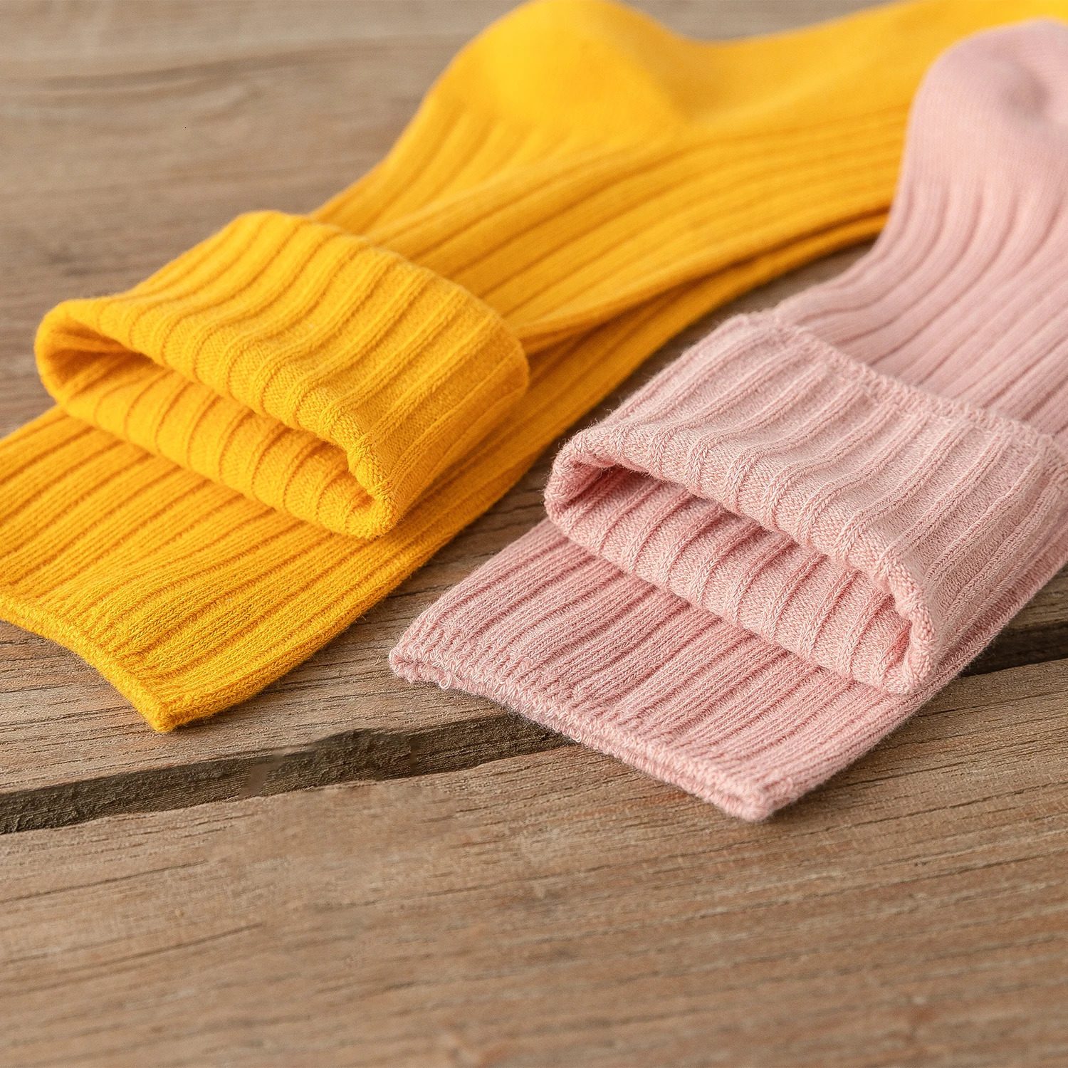 10Pairs Retro Women Cotton Loose Socks Autumn Winter Knitting Solid Color Long Black Pink Korean Japanese Student Girls 251017