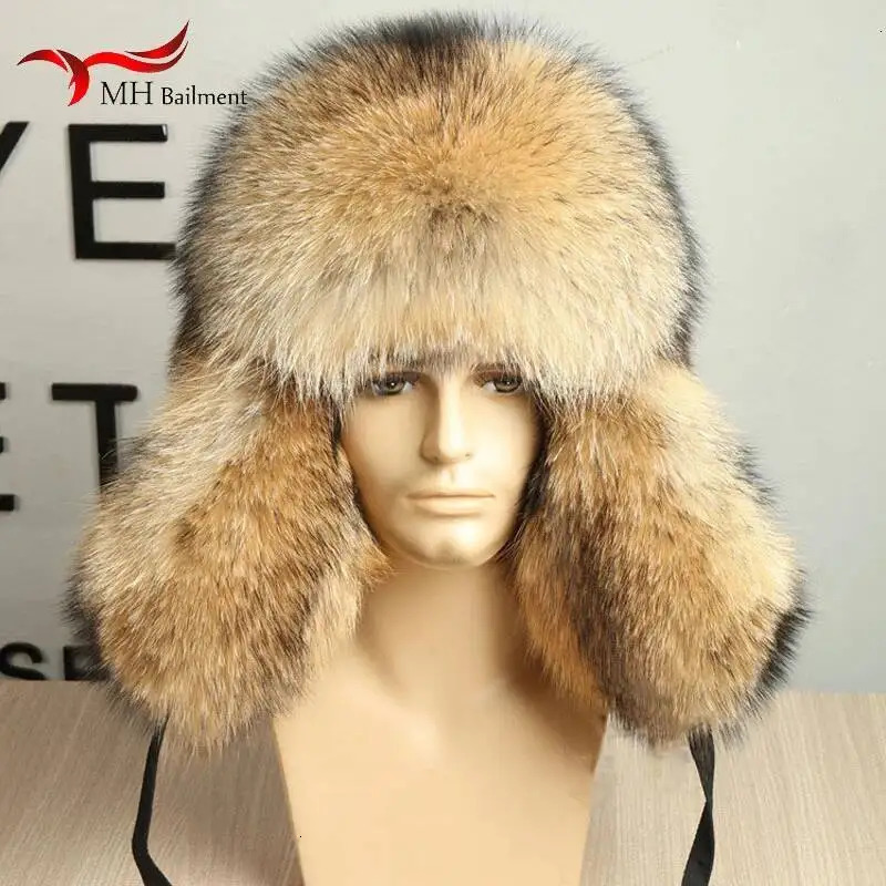 Full Hair Fox Mao Leifeng Hat Men And Women Earmuffs Keep Warm Thickening Northeast Hat Genuine Leather Real fur 251009