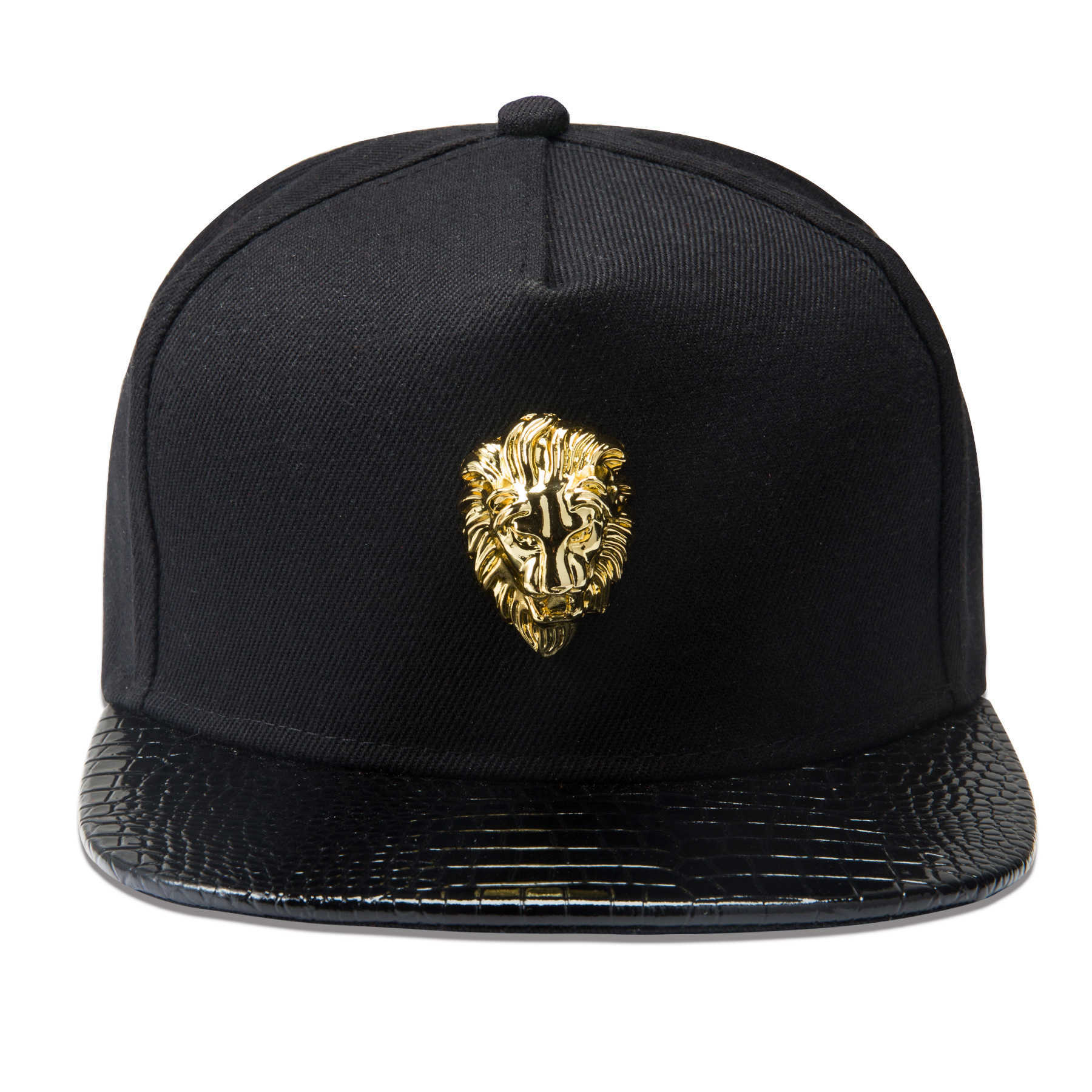 Design American Lion Head Logo HipHop Flat Brim Baseball Cap W251017