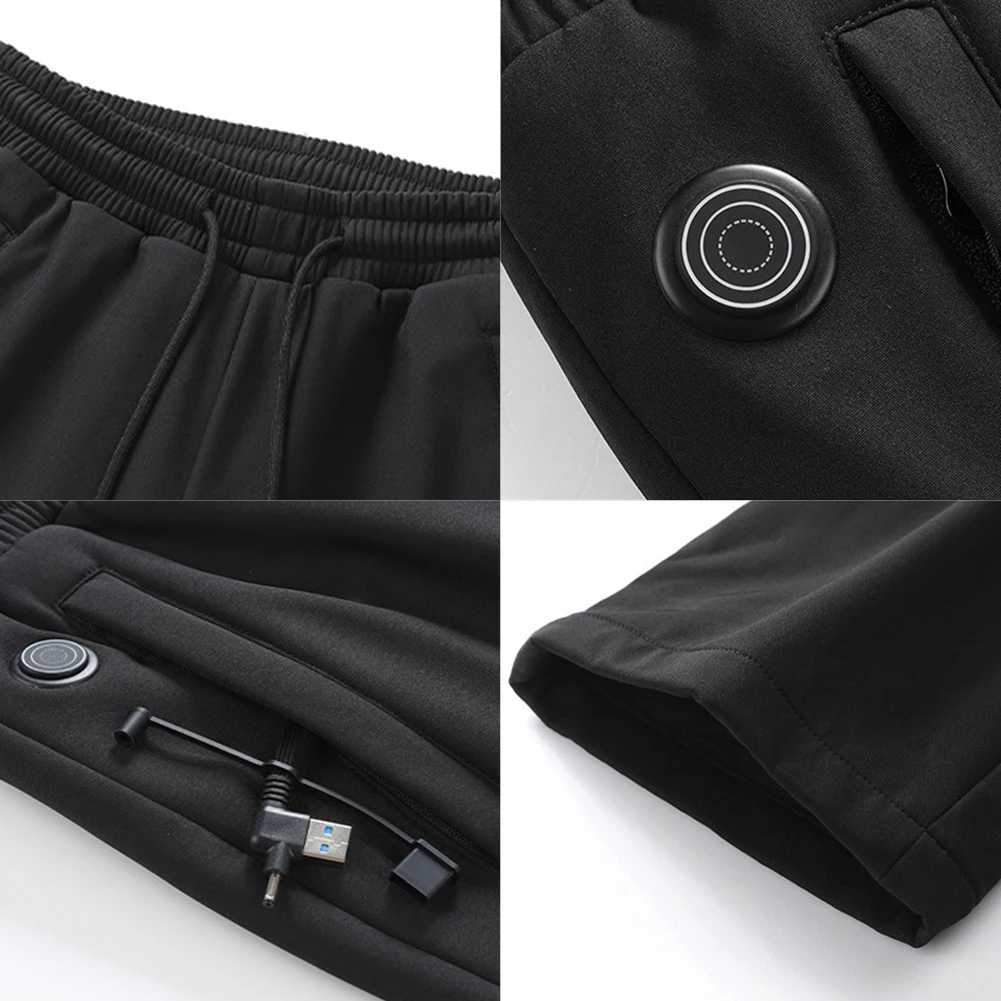 Winter Electric Heating Trousers for Men Women Heated Hiking Pants 12 Heating Zone Ski Wear Heater Sport Thermal Motorcycle Pant H251017