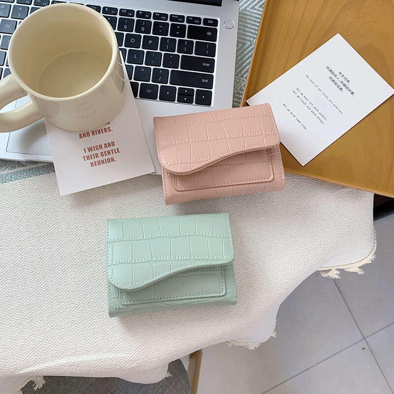 Women's Wallet Short Fashion Multi-color Multi-card Slot Card Holder Zipper Coin Purse Multi-functional