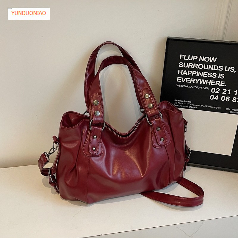 2025 New autumn and winter designer bag large capacity retro style women's shoulder bag luxury handbag women's crossbody bag