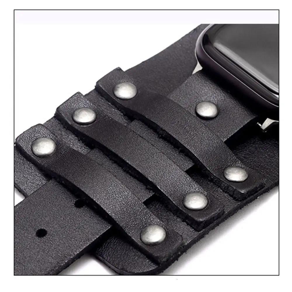 Punk Band Strap Leather Watch Strap High Quality Watch Band for Watch Unisex 251016